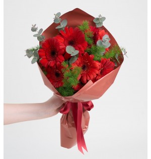 5’li Kırmızı Gerbera Buketi