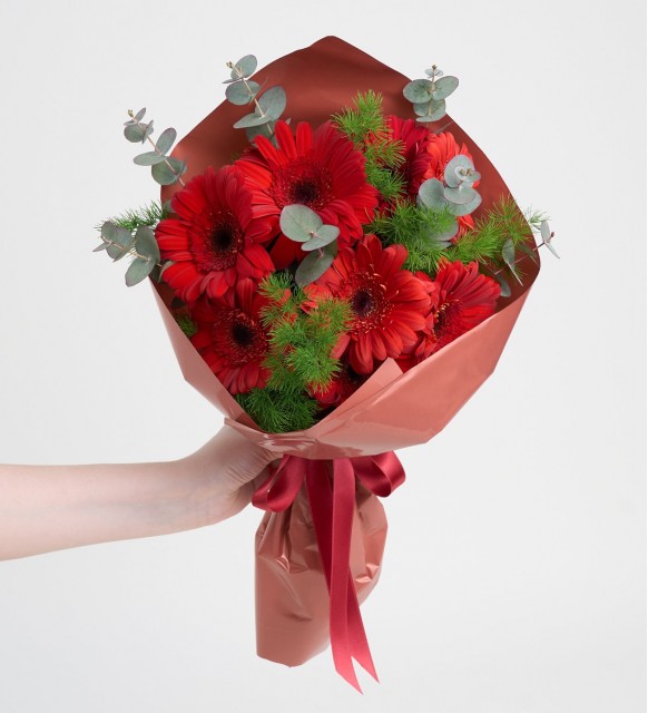 5’li Kırmızı Gerbera Buketi